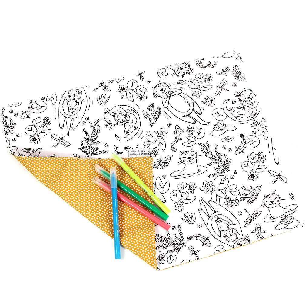 Feuilles de coloriage lavables