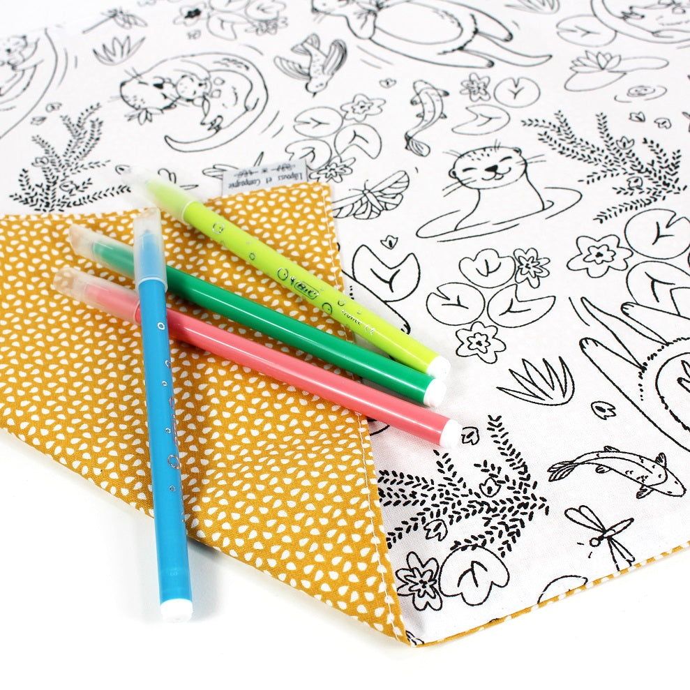 Feuilles de coloriage lavables