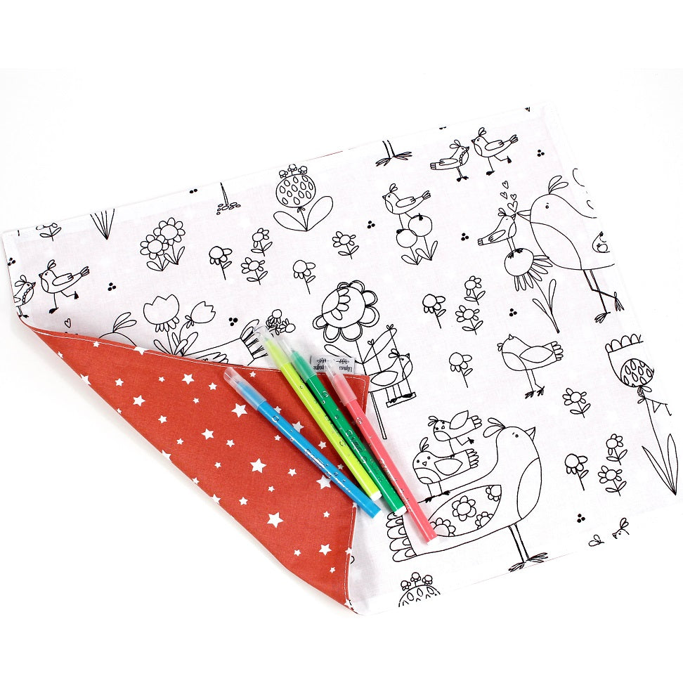 Feuilles de coloriage lavables